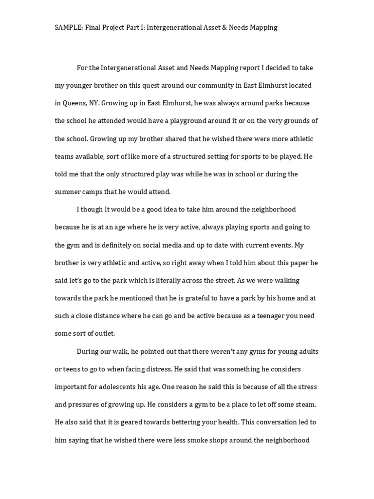 Final Project Part 1 Example | PDF | Adolescence