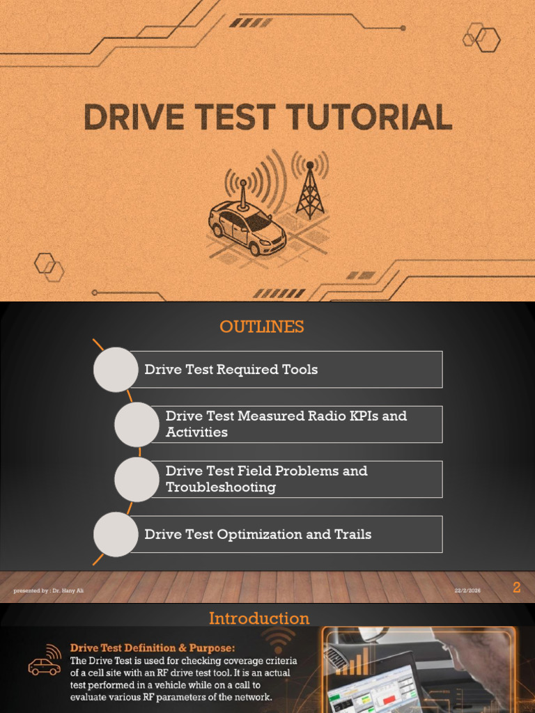 Drive Test Tutorial | PDF | Radio Technology | Mobile Telecommunications