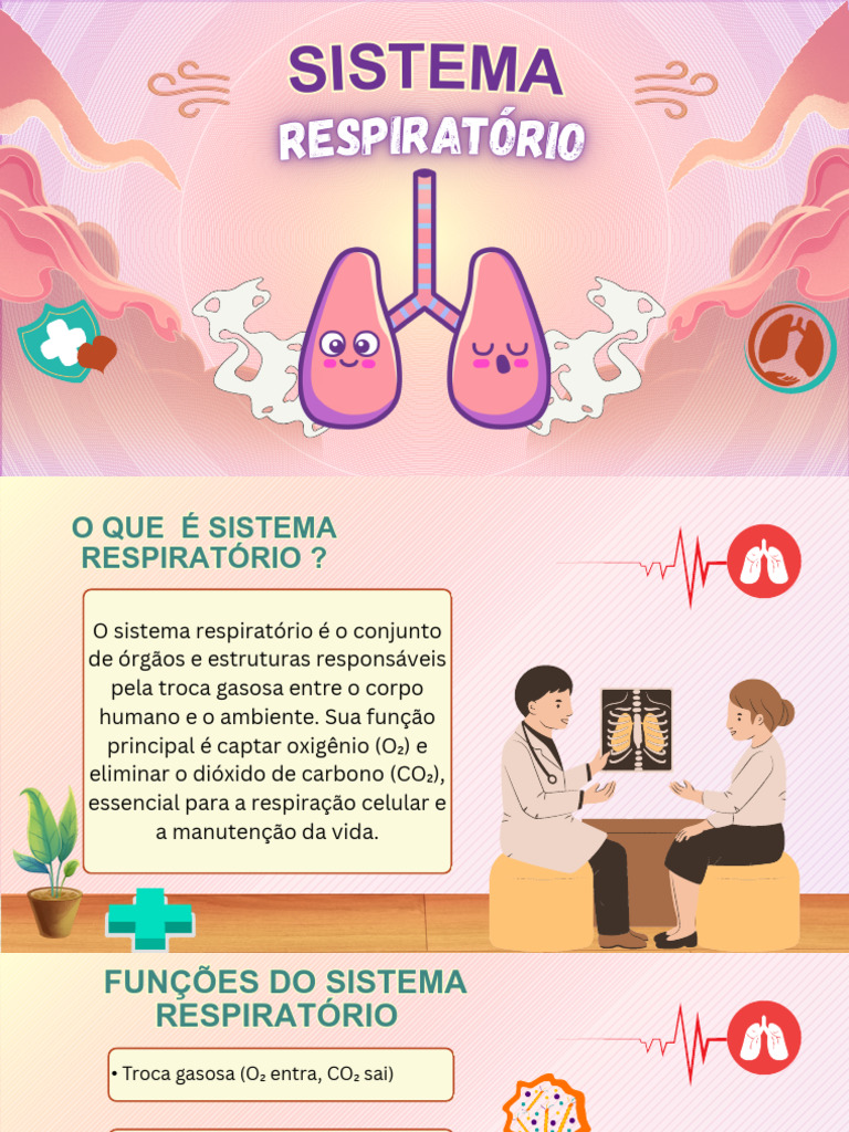 Trabalho Sistema Respiratório 3a | PDF | Sistema respiratório | Pulmão