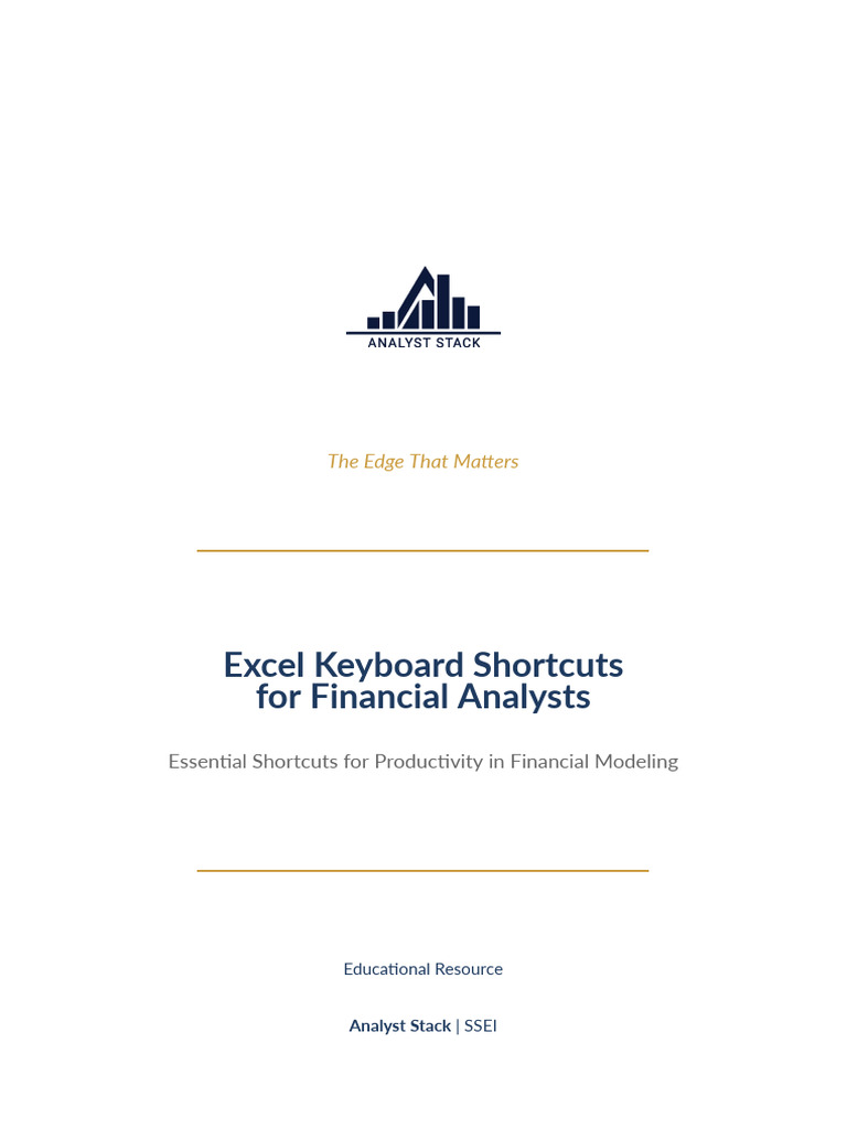 01 Excel Shortcuts Cheatsheet | PDF | Microsoft Excel | Computer ...