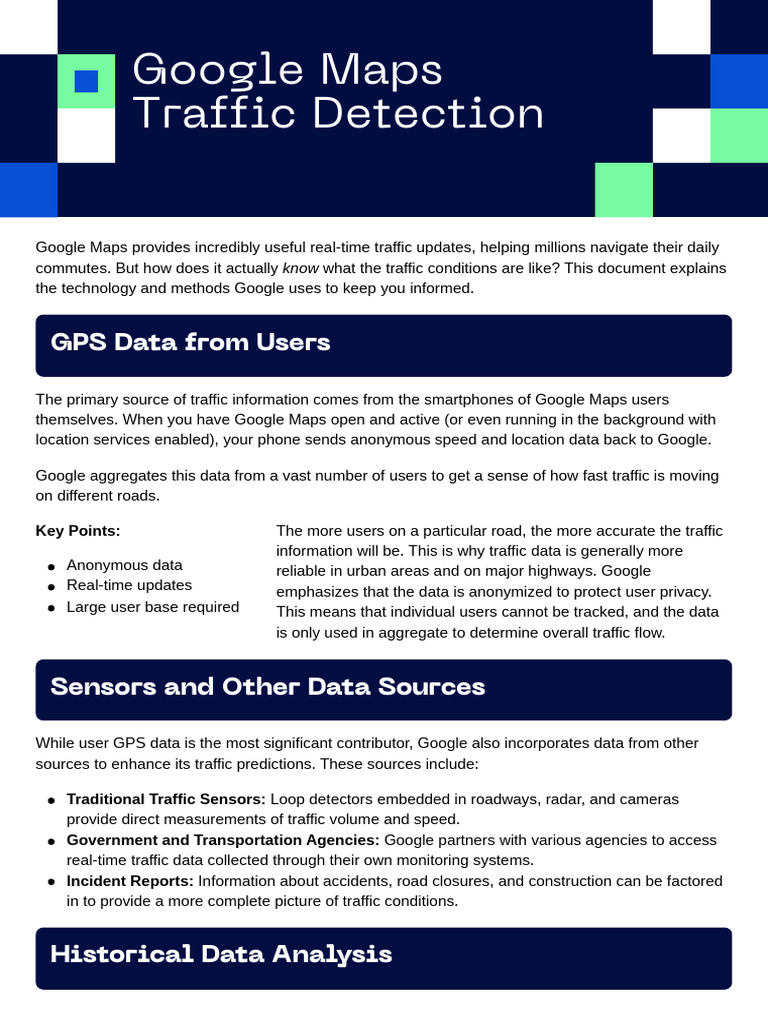 Google Maps Traffic Detection | PDF | Traffic | Information