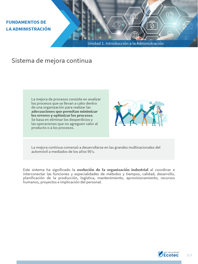 Sistema de Mejora Continua | PDF | Planificación | Logística