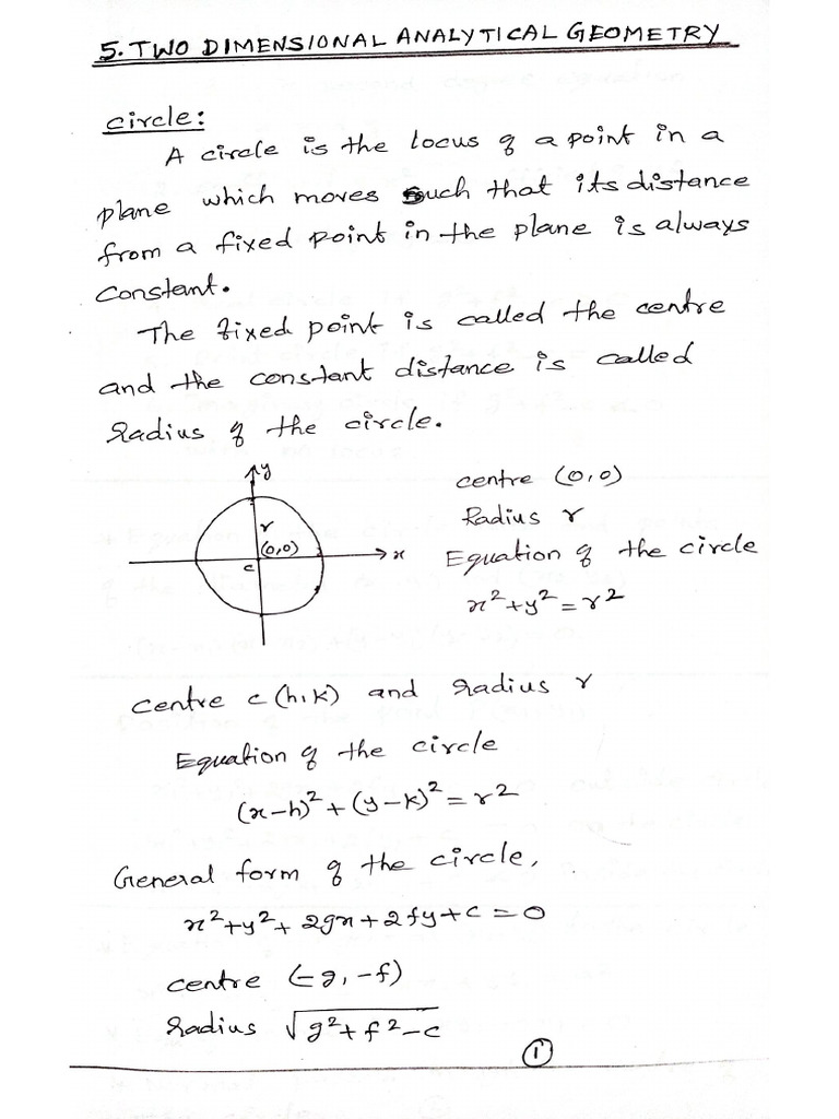 12 Analytical Geometry | PDF