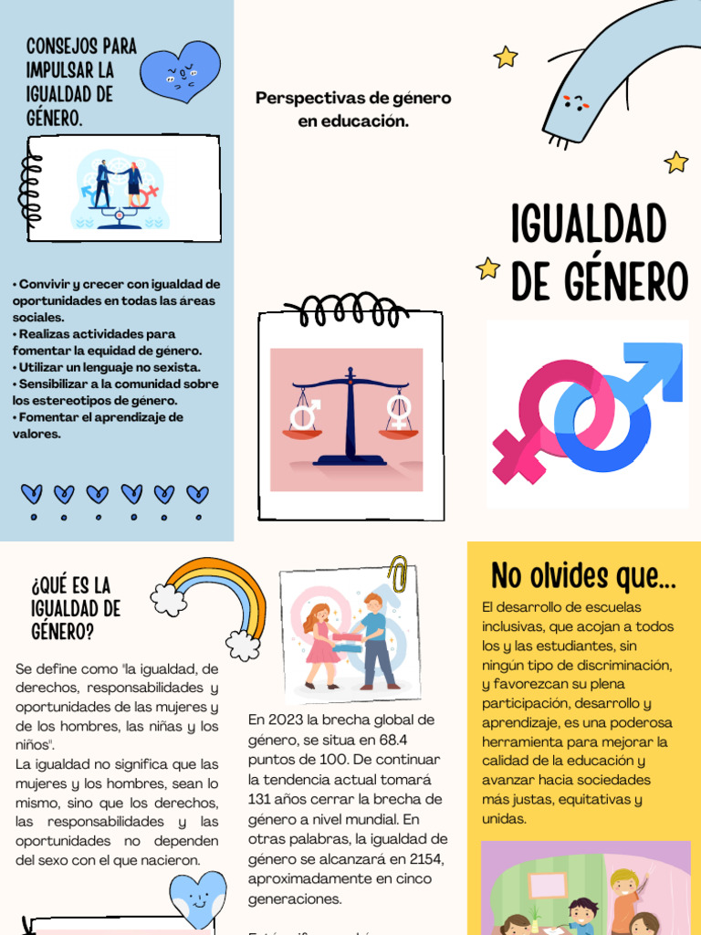 Folleto de Igualdad de Género | PDF