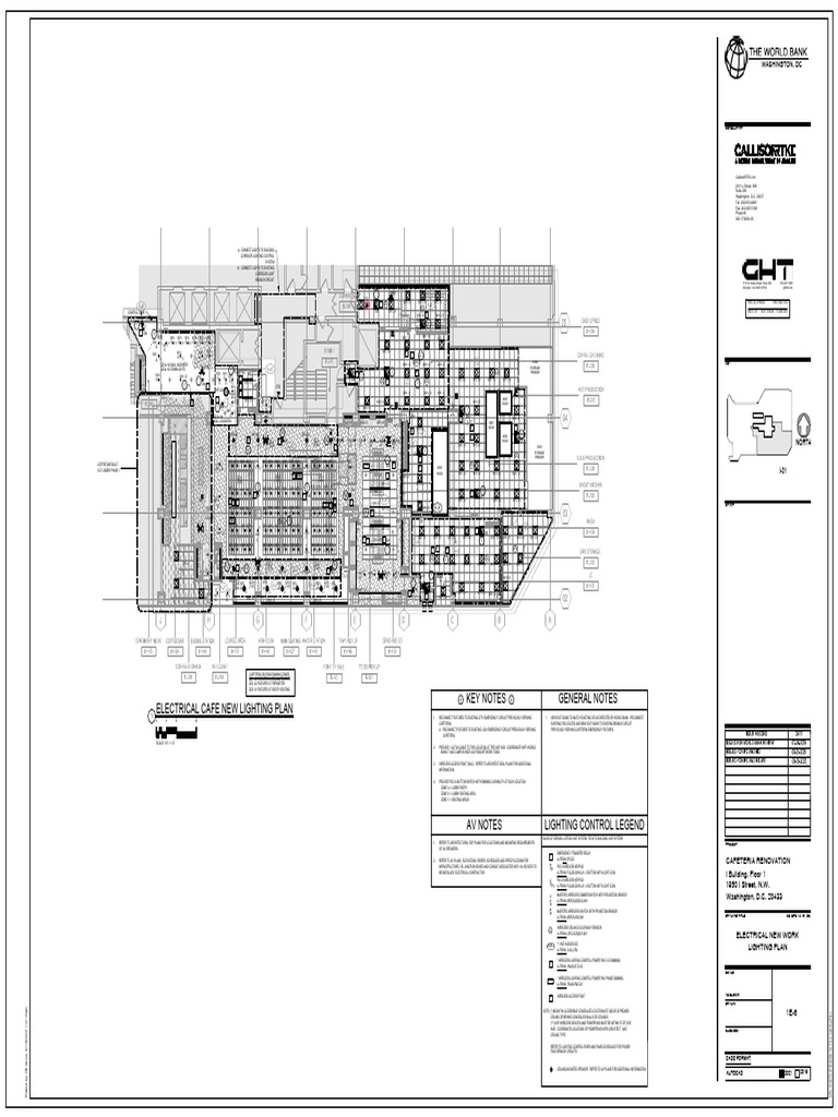 1e-6 - Electrical New Work Lighting Plan Rev.0 Markup | PDF