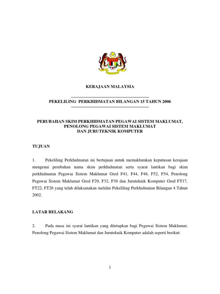 Pekeliling Skim F Dan FT  PDF