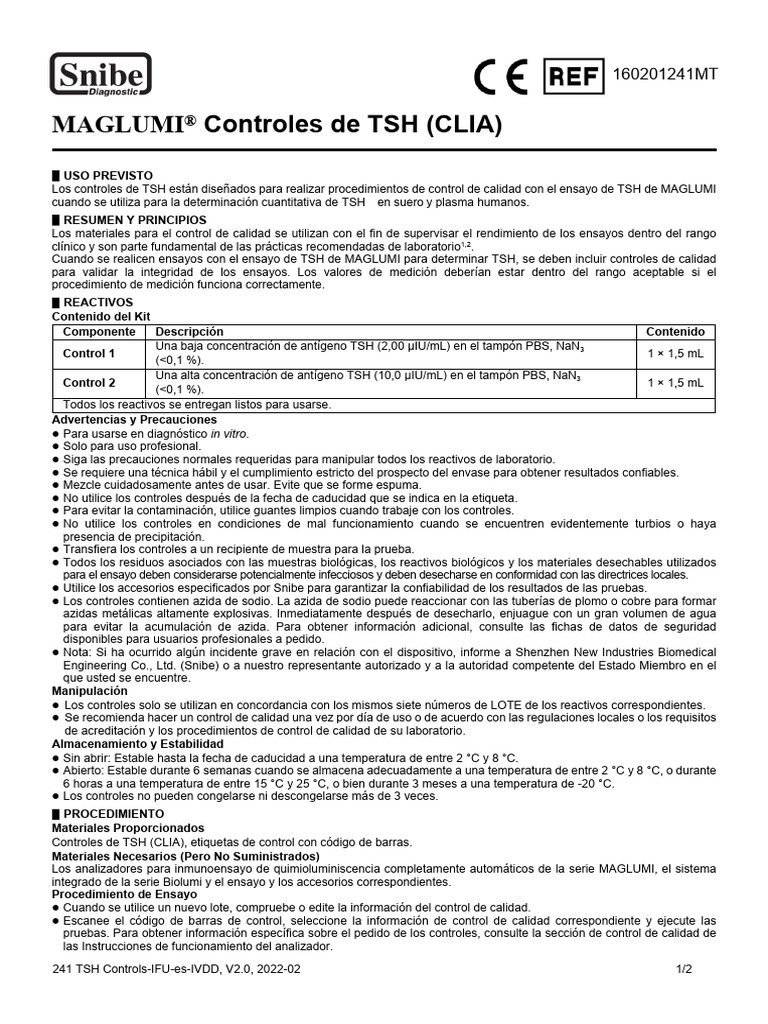 IFU TSH Control | PDF