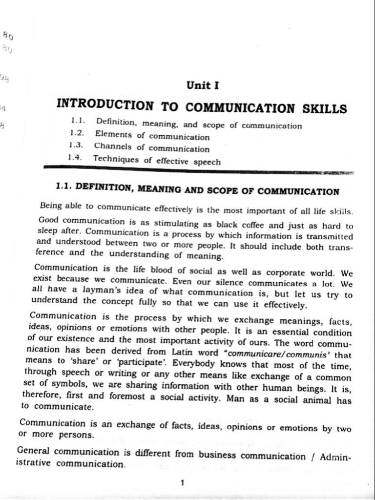 English Unit 1 | PDF