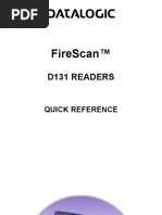 Datalogic FireScan D131 Quick Reference