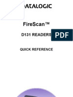 Datalogic FireScan D131 Quick Reference