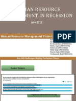 Human Resource in Recession