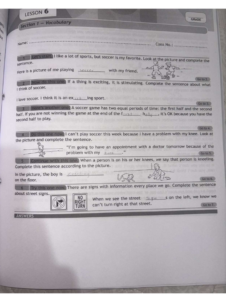 Lesson 6 | PDF