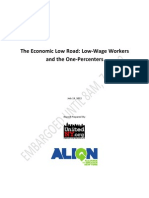 The Economic Low Road - Low-Wage Workers and the One-Percenters