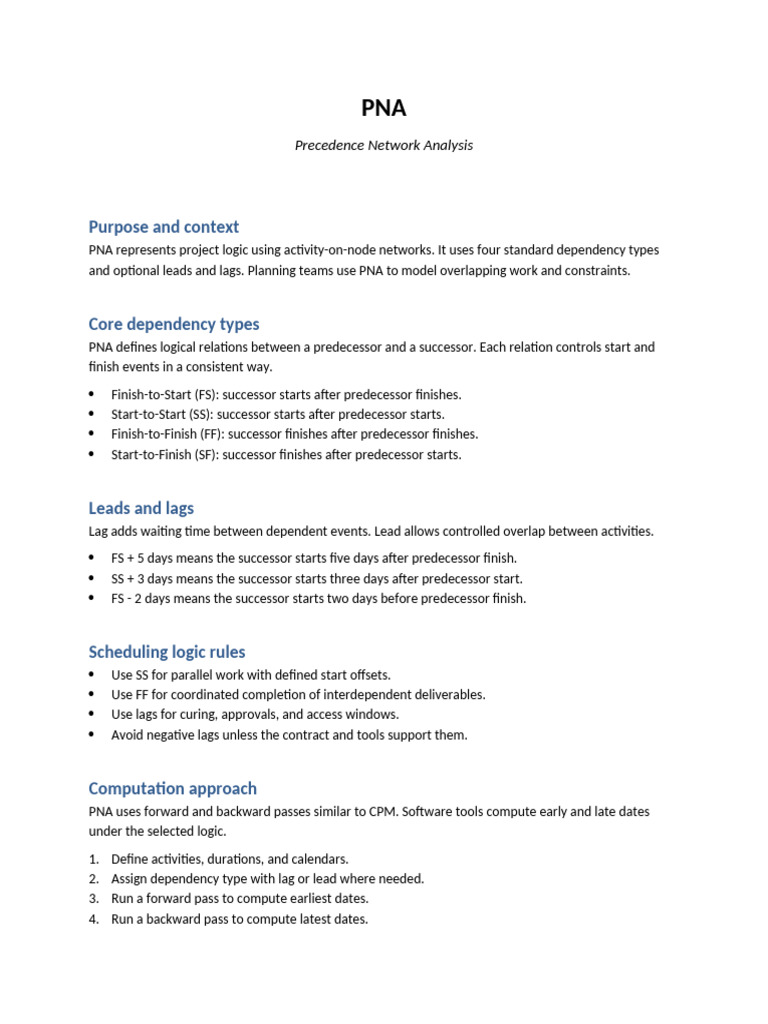 PNA Notes | PDF