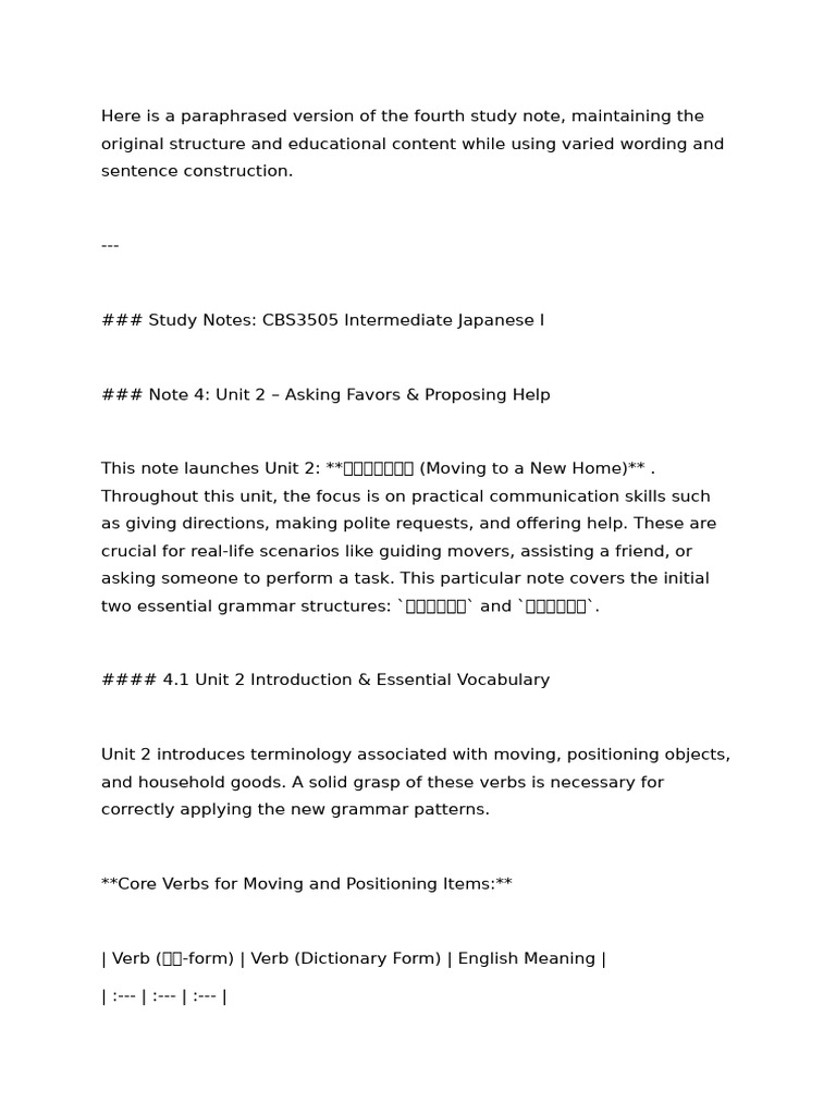 Japanese Verb Conjugation Study Notes 4 | PDF | Language Families ...