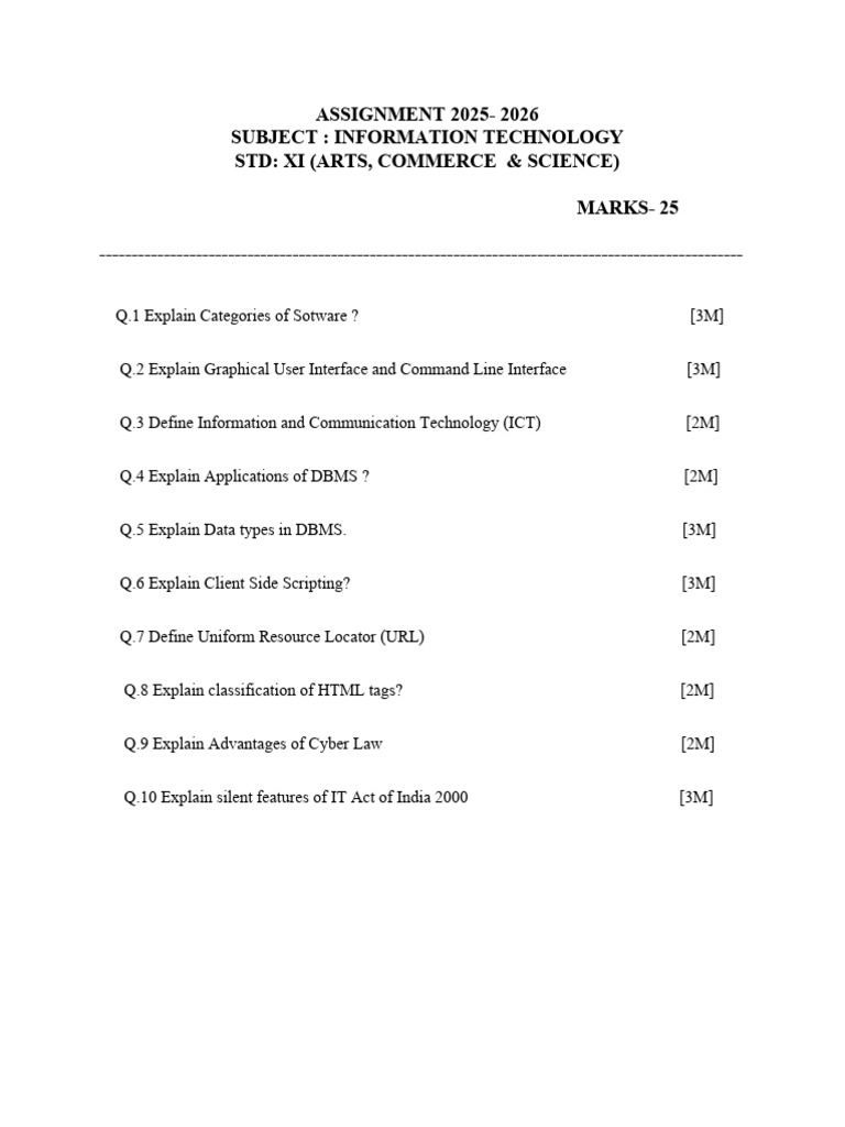 Assignment XI 1 | PDF