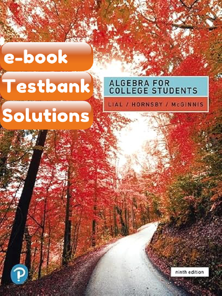 Full Chapters of Algebra For College Students 9th Edition | PDF