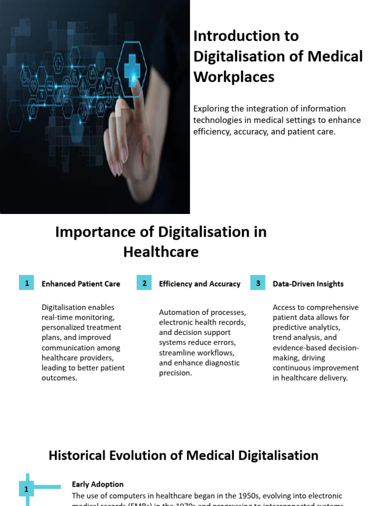 Introduction To Digitalisation of Medical Workplaces | PDF | Computer ...