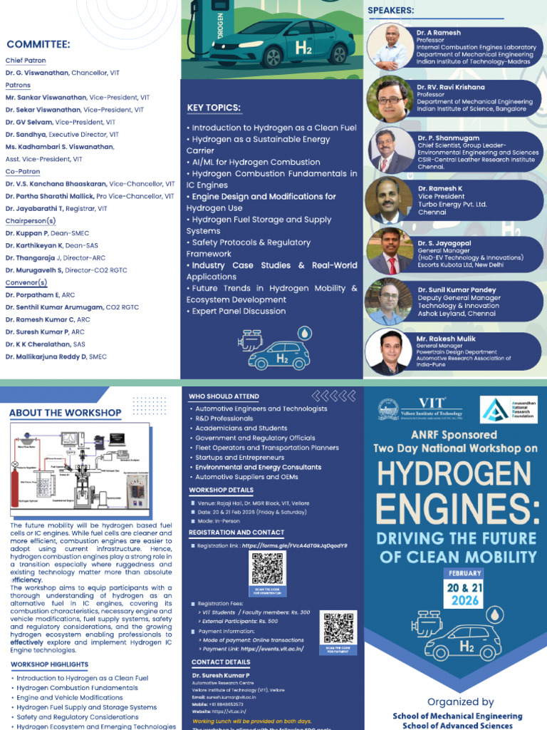 Hydrogen Engines Workshop Brochure | PDF | Engines