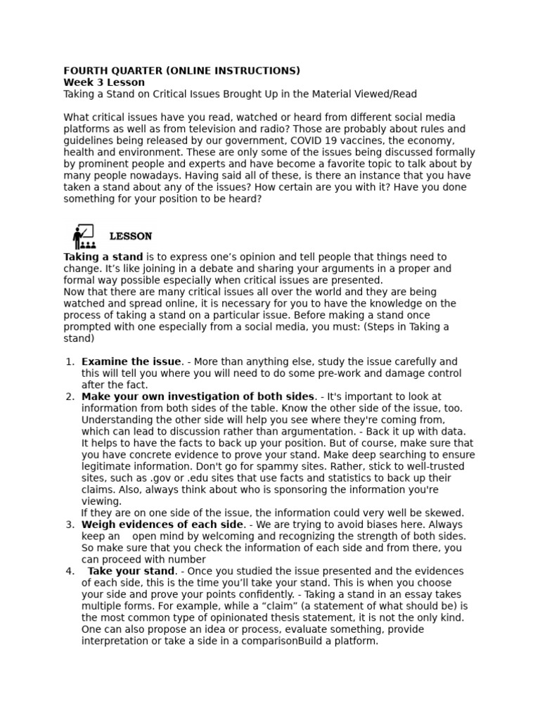 26 SeLF MADE MODULE Q4 Online Instruction | PDF | Cognition