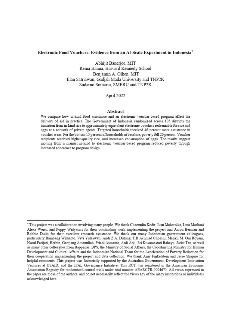 Paper - Final Abhijit | PDF | Poverty | Poverty & Homelessness