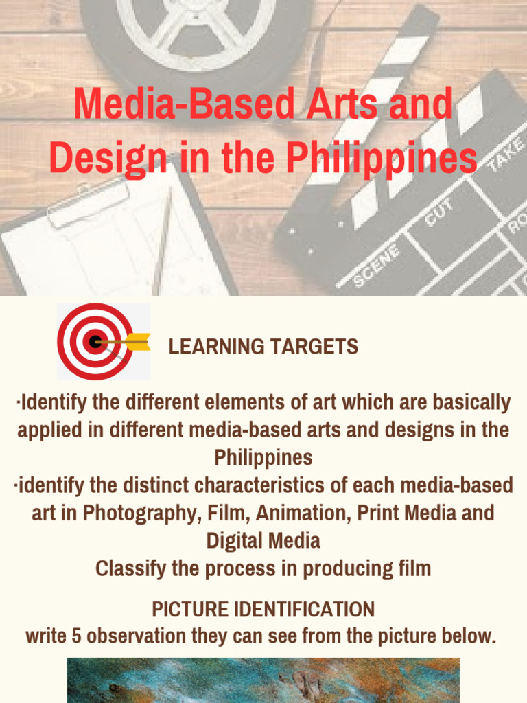 ARTS 1Media-Based Arts and Design in The Philippines | PDF | Animation ...