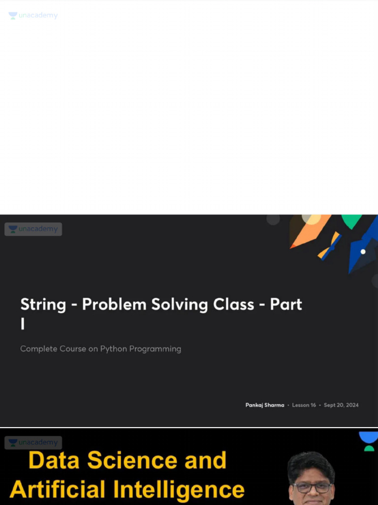 String Problem Solving Class Part I With Anno | PDF