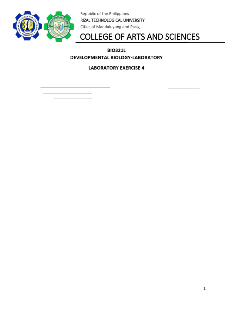 Laboratory Exercise 4 | PDF | Anatomy | Biological Processes
