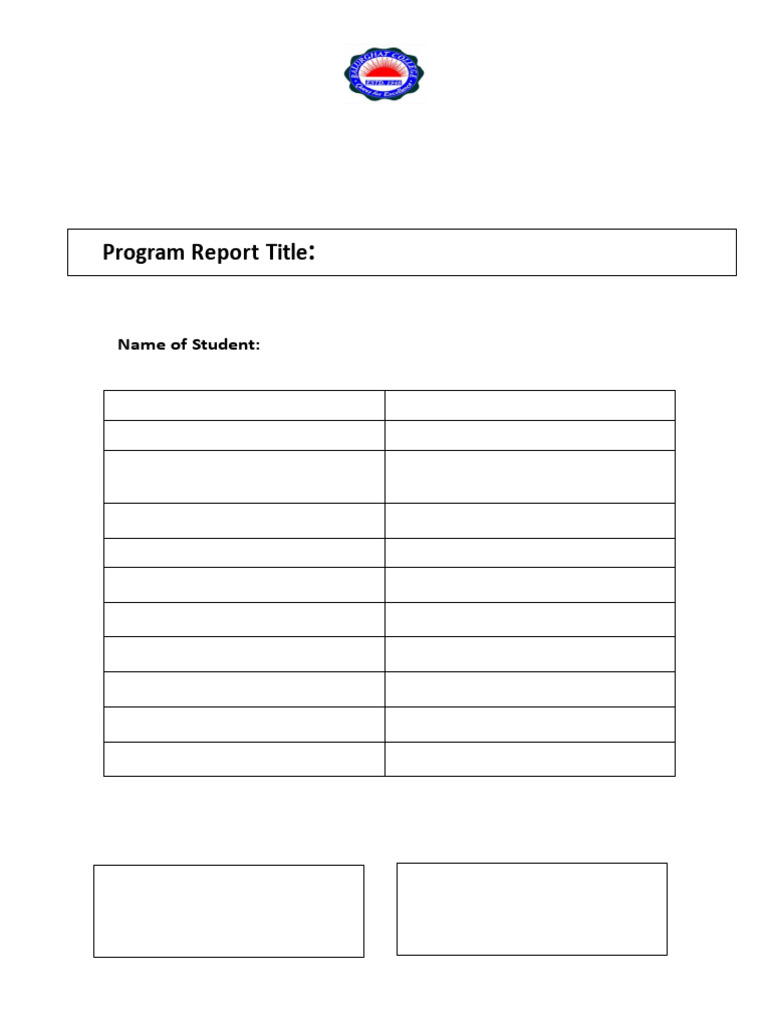 Community Outreach Report Font Page | PDF
