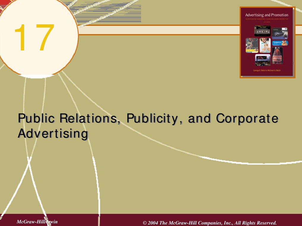 Chap17 Public Relations Publicity and Corporate Advertising | PDF ...