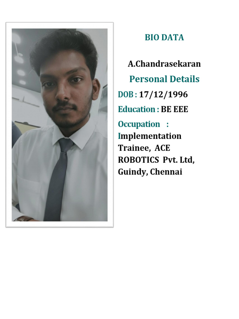 Bio Data New | PDF
