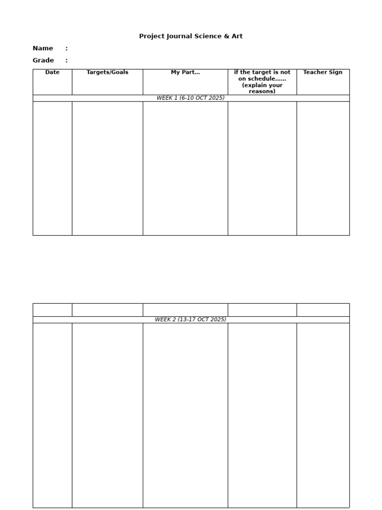Project Journal Science | PDF