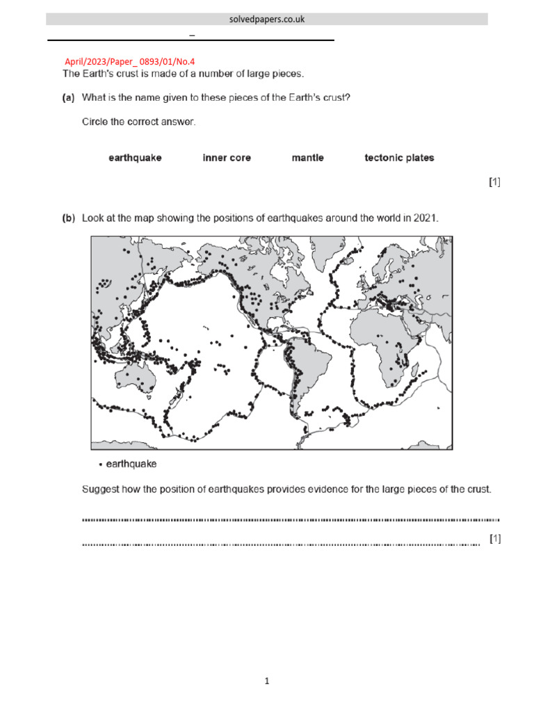 2023 The Earth and The Solar System Checkpoint Sec 1 | PDF