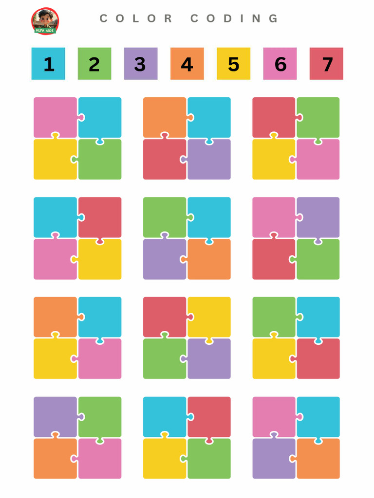 22 - Color Coding With Brain Worksheet | PDF