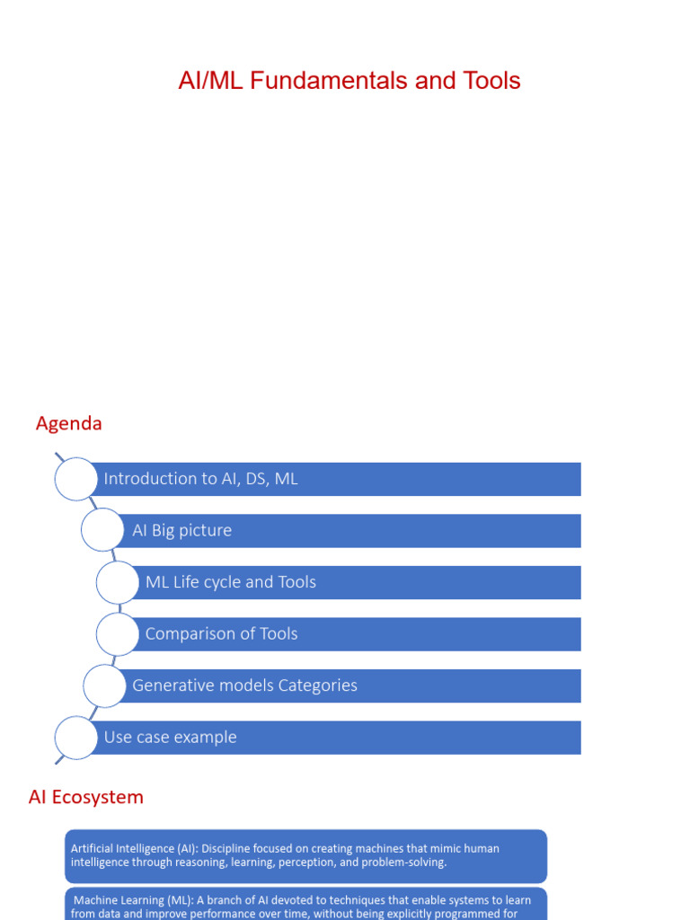 AI Fundamentals and Tools | PDF | Machine Learning | Artificial ...