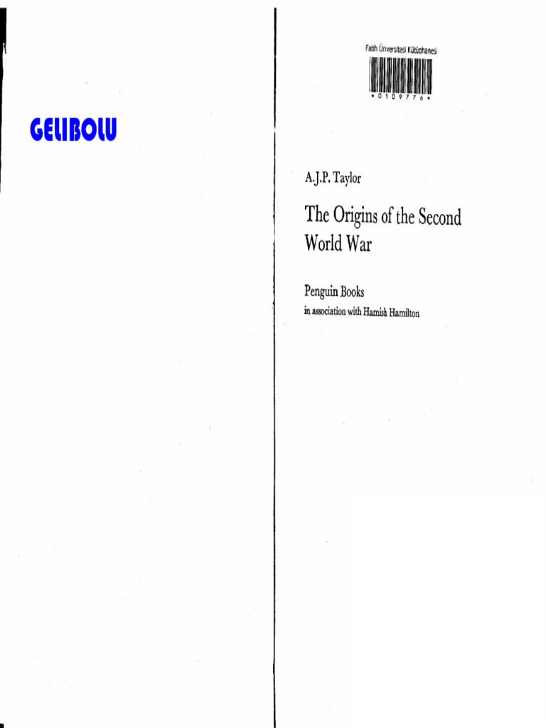 Taylor - The Origins of The Second World War | PDF