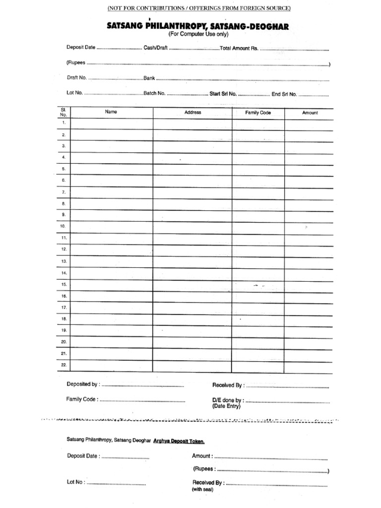 Lot Form | PDF