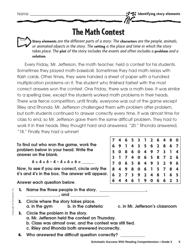 G3 Success With Reading Comprehension (10) 22-2-2026-10 | PDF