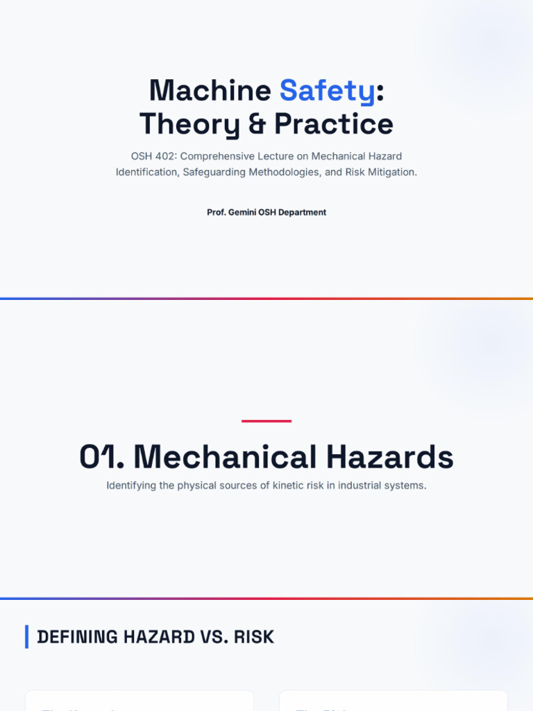 Machine Safety - Principles and Mitigation | PDF