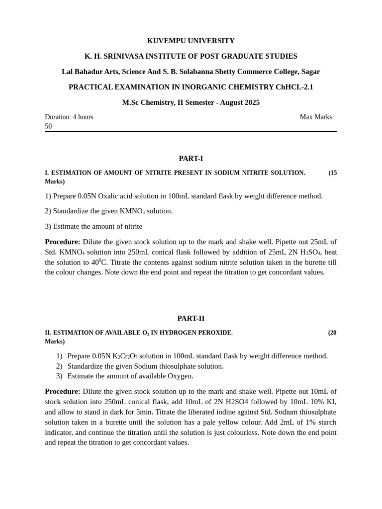 Practical QP II Sem | PDF