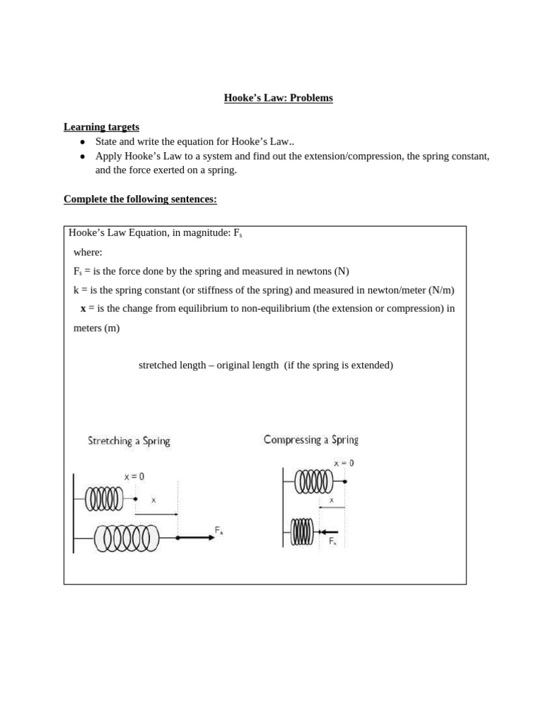2.L5.2 Hookes Law FP2 | PDF | Force | Physical Phenomena