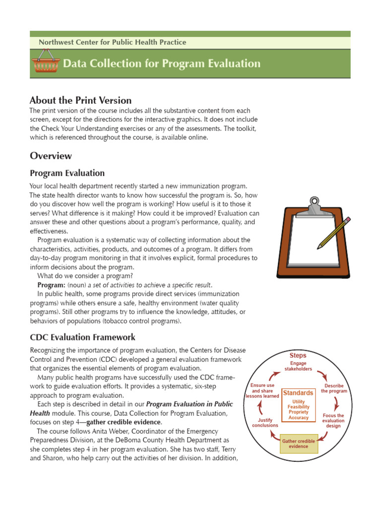 Data Collection For Program Evaluation | PDF | Survey Methodology ...