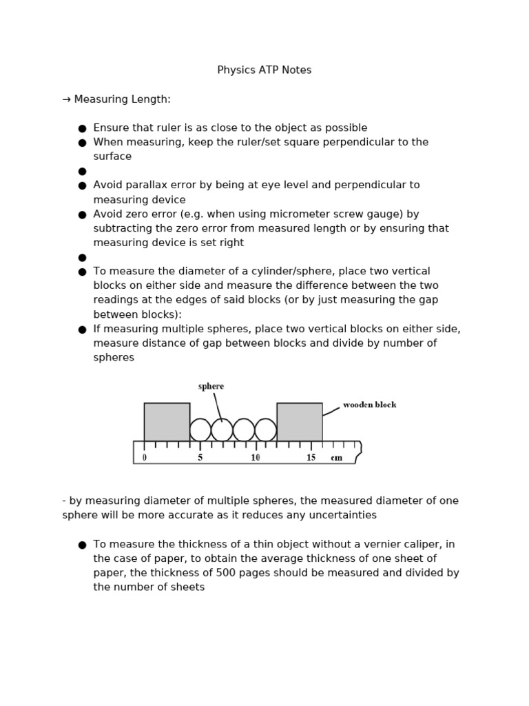 Physics ATP Notes | PDF | Applied And Interdisciplinary Physics