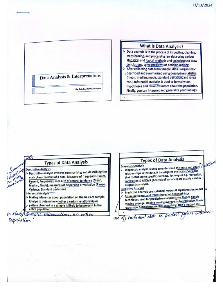Data Analysis and Interpretation | PDF