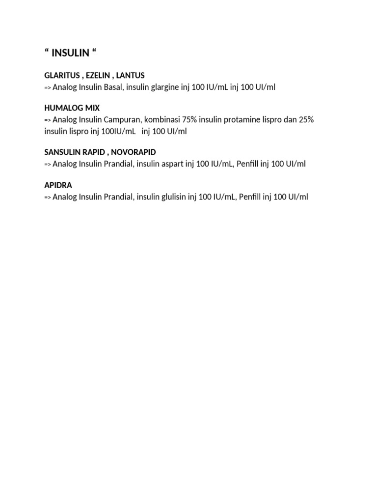 Insulin | PDF