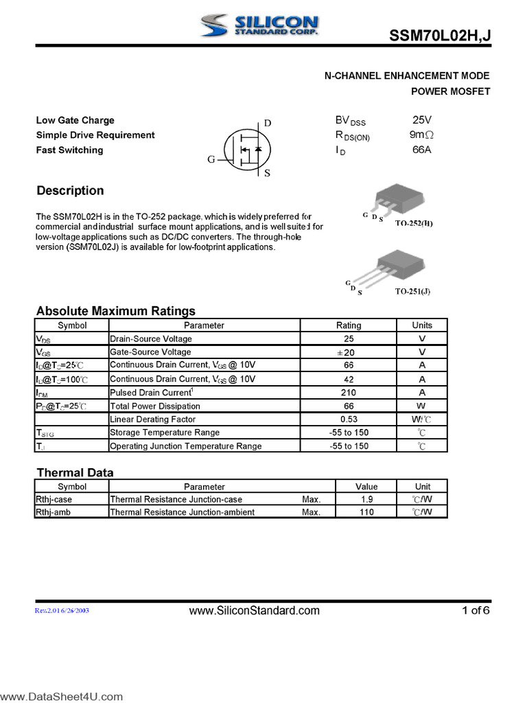 Data Sheet | PDF