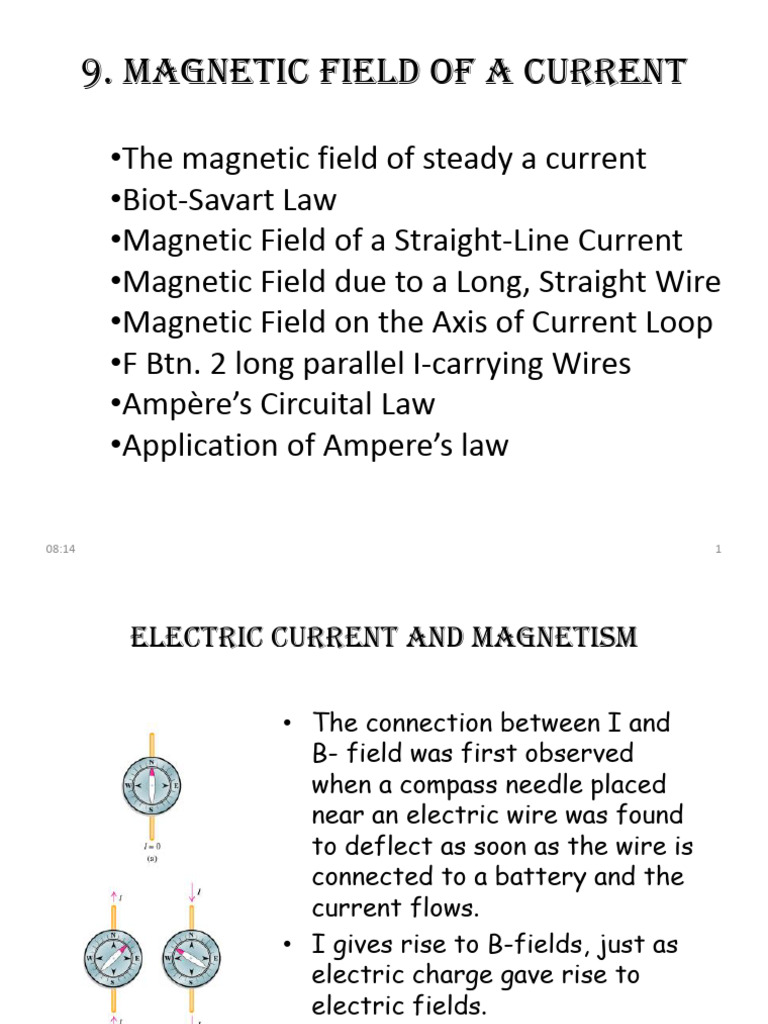 06 Ph128 - Magnetic Field of A I - 20122013 | PDF | Magnetic Field ...