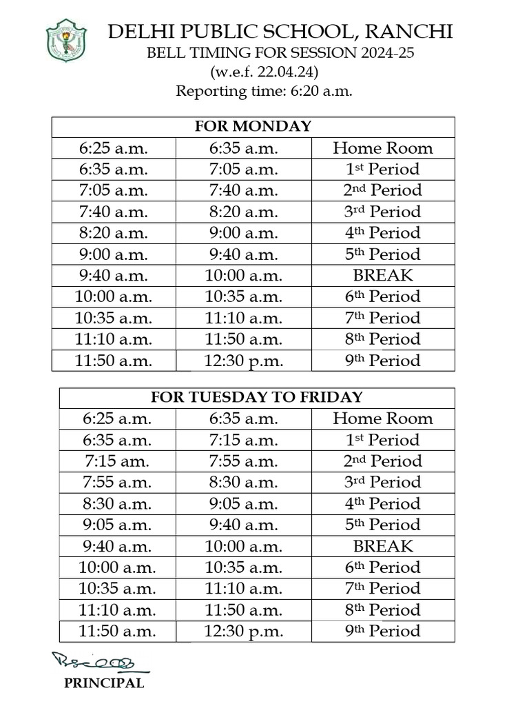 Bell Timing | PDF