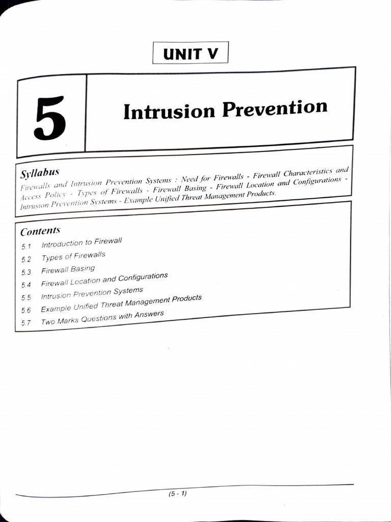 Cyber Security Unit-5 | PDF | Firewall (Computing) | Proxy Server
