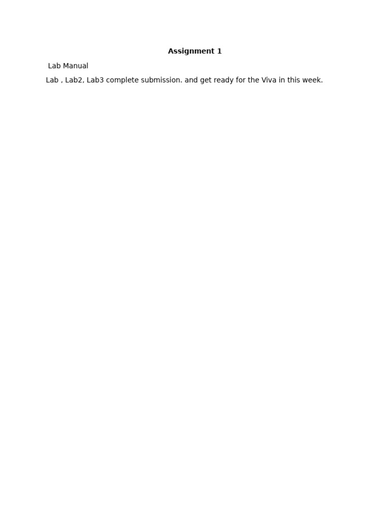 Assignment 1 | PDF